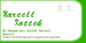 marcell kottek business card